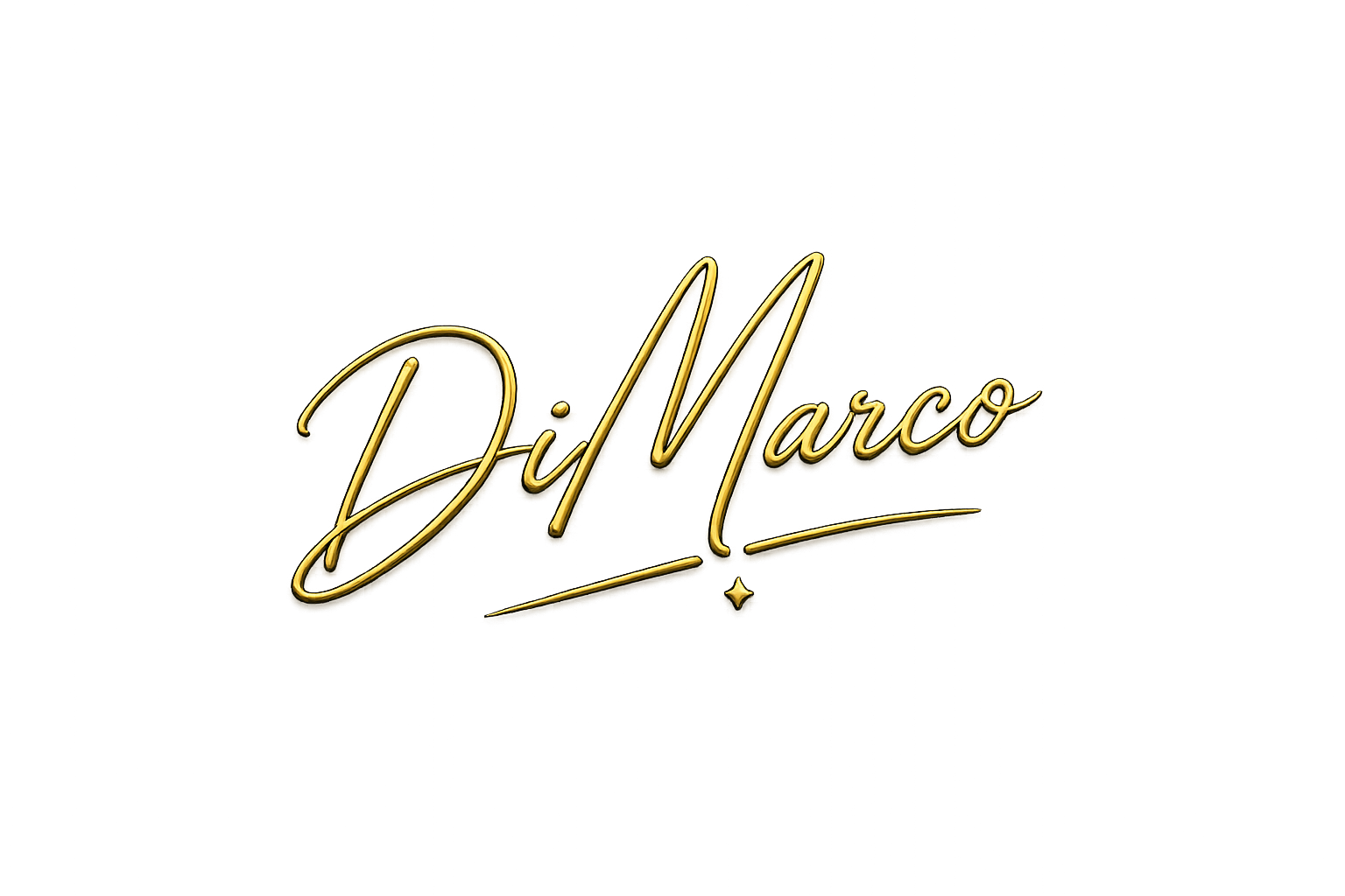 DiMarco gold signature logo